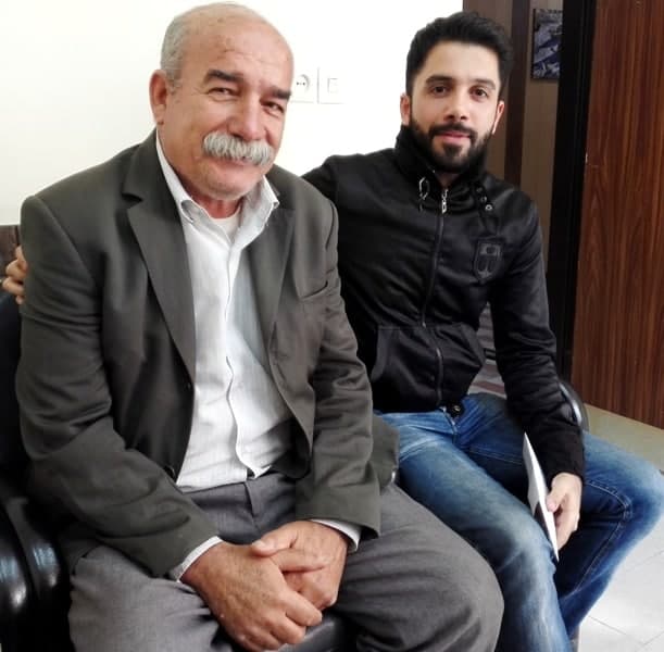 استاد محمد نوروزی بابادی و فرزند برومندش/ نگاره از: بچه نفتون