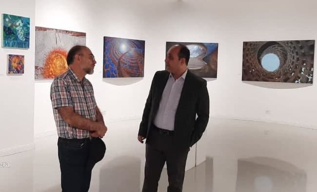 همراه با استادان (فدایی و بختیاری) در گالری محام