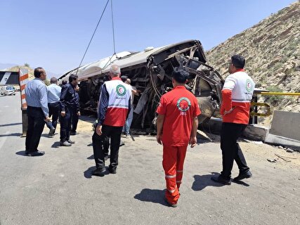 واژگونی اتوبوس۲۱ فوتی و ۲۵ مصدوم داد واژگونی اتوبوس۲۱ فوتی و ۲۵ مصدوم داد