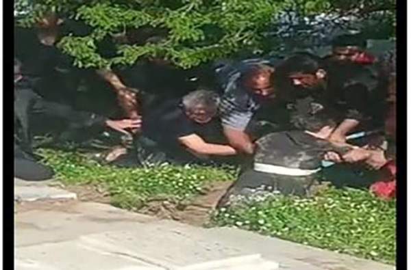 یک مرد در قبرستان مسجدسلیمان بلعیده شد!